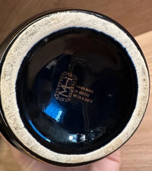 Vaso GREGO oriundo do período Helenístico, folha de ouro 24K