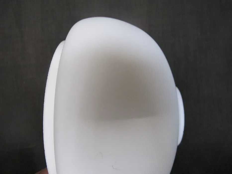 Szklany klosz_BERET_żyrandol_ kinkiet_BIAŁY MAT_195 x 52 mm