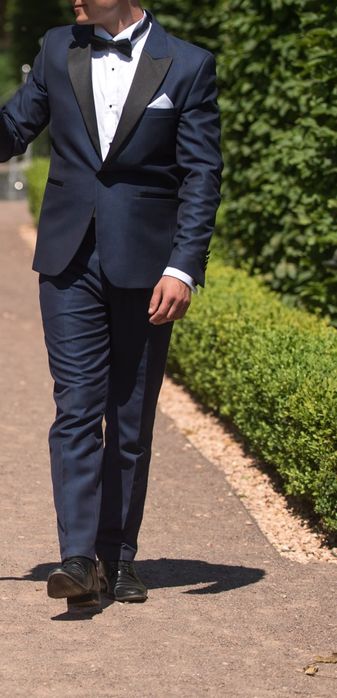 Smoking ślubny garnitur męski