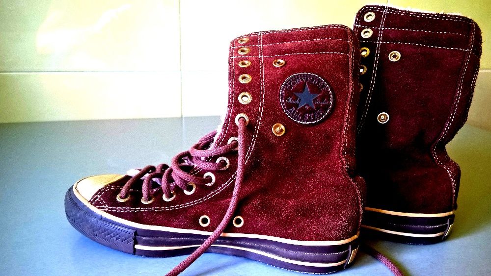 Converse All Star-skórzane ocieplane z kożuszkiem zobacz