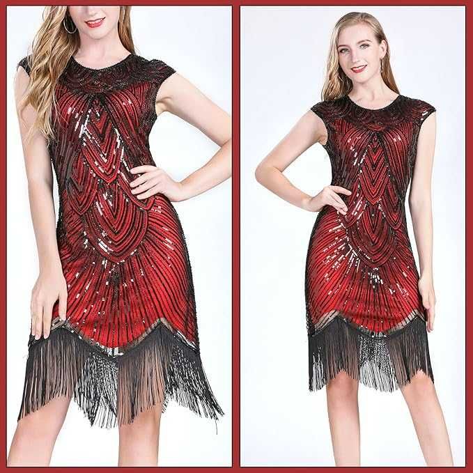 Nowa sukienka lat 20 / XX / lata 20 kostium /styl retro !L/XL ! A2228!