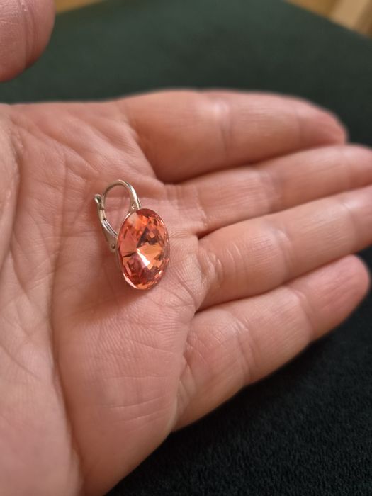 Srebrne kolczyki z kryształkami Swarovski