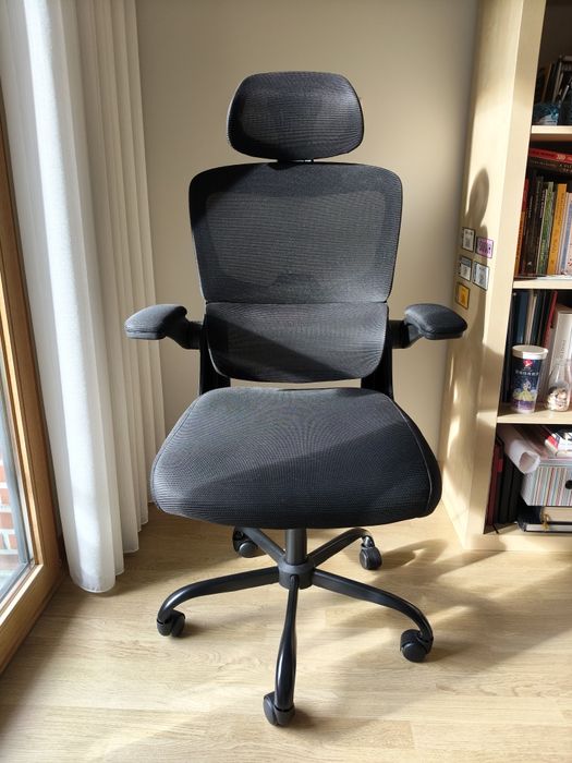 Cadeira Escritório Ergonómica NASPALURO Preta