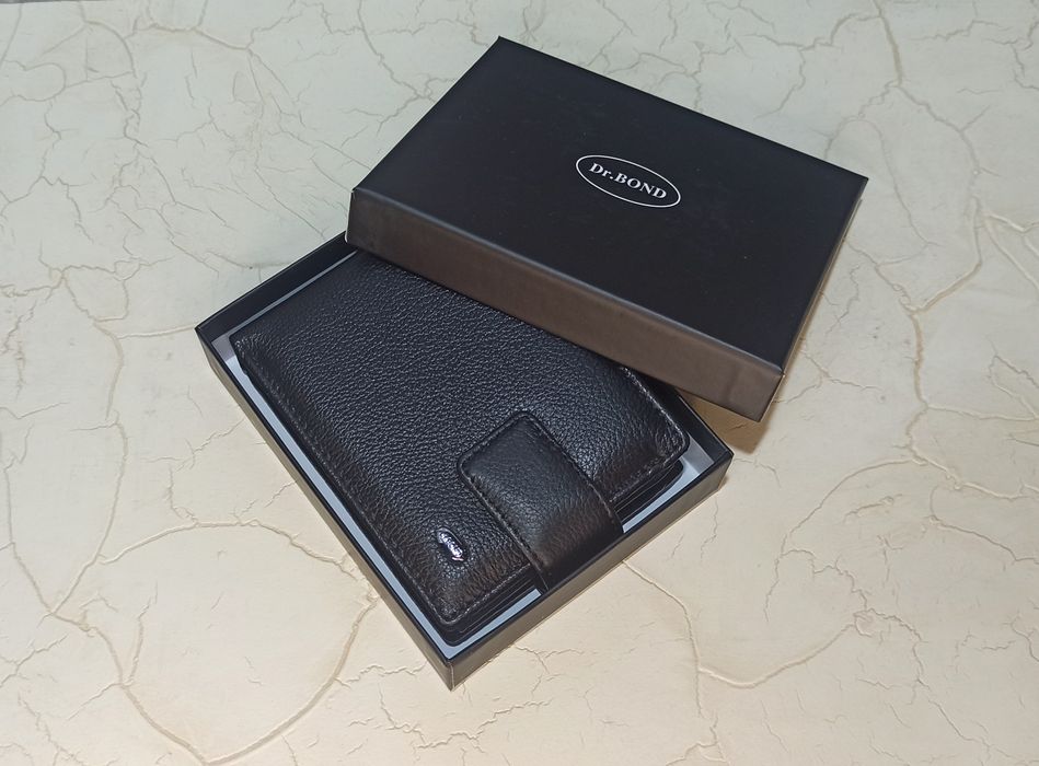 Кошелек мужской кожаный DR.BOND гаманець чоловічий шкіряний портмоне