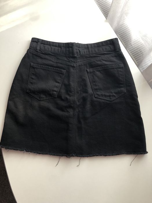 Спідниця жіноча джинсова на ґудзиках arox чорна