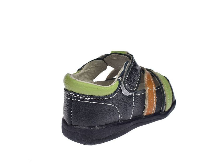 Sandałki dziecięce skórzane B1597 NVZ na rzepy roz. 20