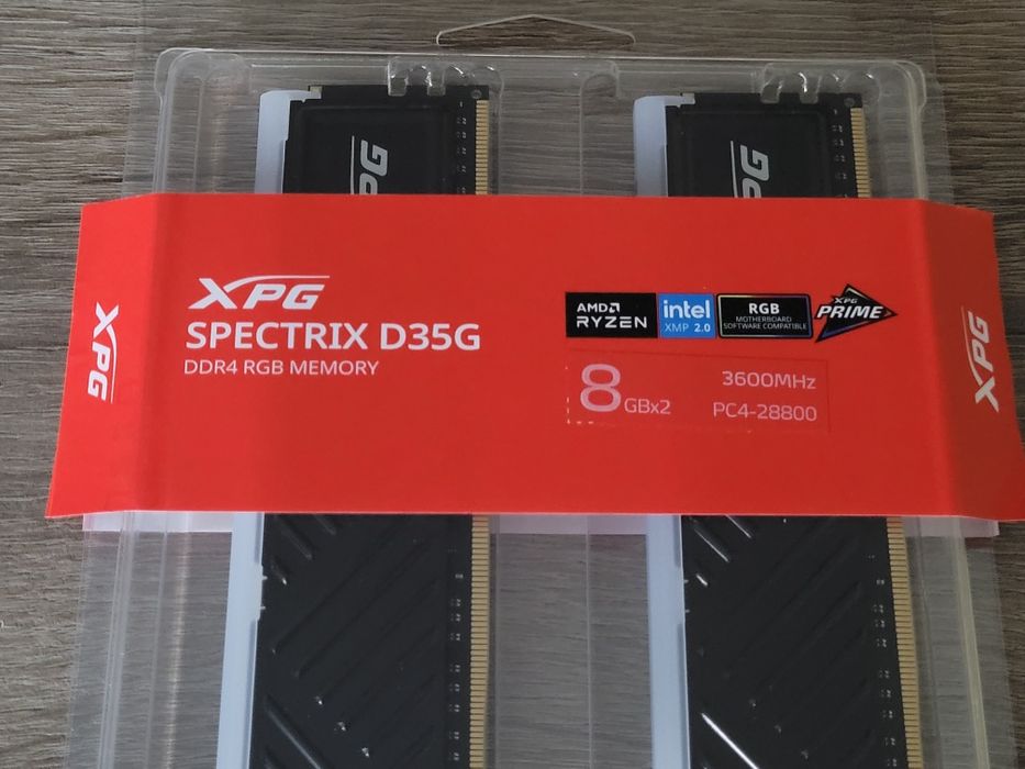 ADATA DDR4 16GB (2x8GB) 3600MHz CL18 XPG Spectrix D35G RGB Black