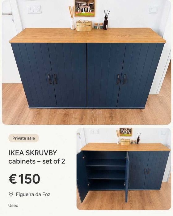 Cabinets set of two  (negotiable)