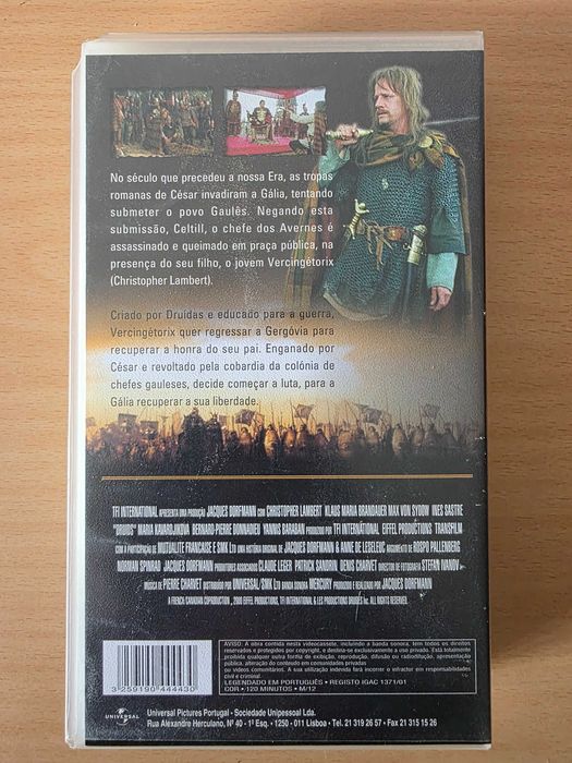 Filme em VHS "Druídas"