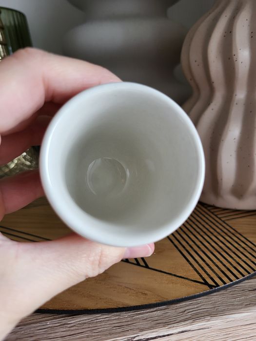 Pucharek kieliszek ceramiczny malowany maki