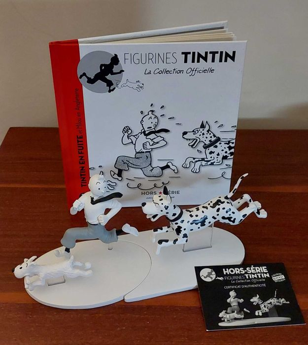 Estatueta em resina de Tintin