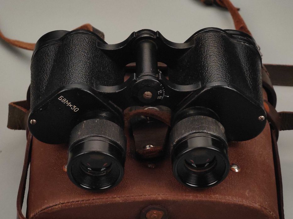 Бинокль Б 8х30 М Армейский (КОМЗ) 1980х (Списание) (Сетка) СССР