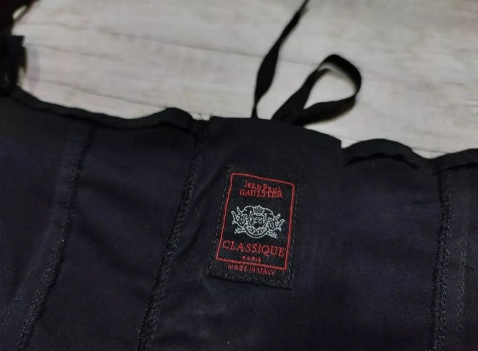 Винтажное черное платье Jean Paul Gaultier Iconic Corset Bra