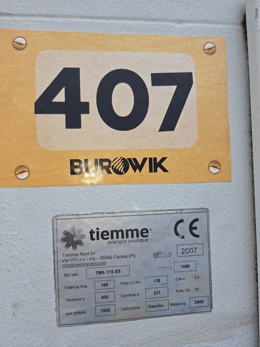 Генератор Tiemme 160кВа Iveko Bruno