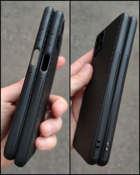 Чехол тонкий Carbon TPU на Samsung M32/ M33/ A22 4G Чохол