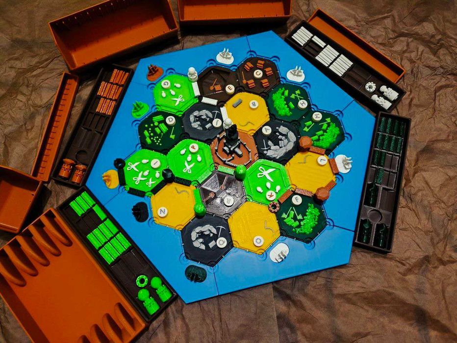 Колонізатори (Catan) — магнітний набір гексів + фішки гравців