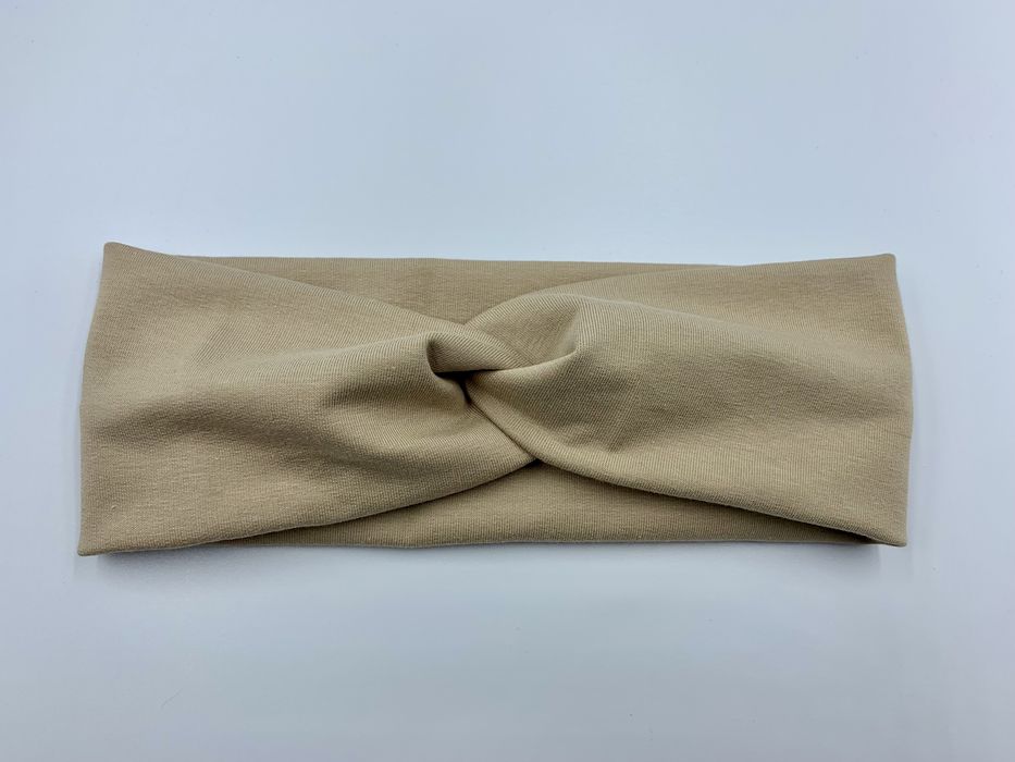 Opaska na głowę handmade beż