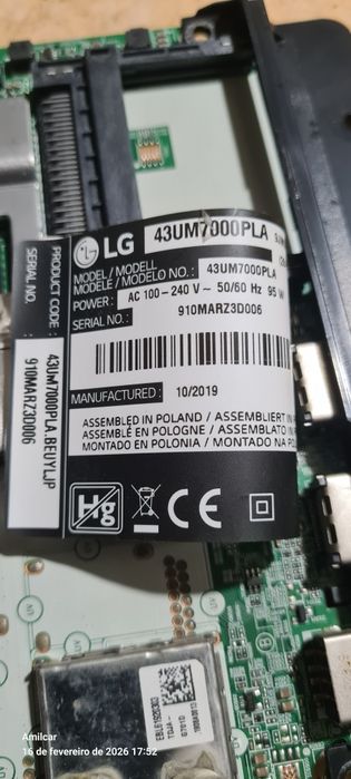 Placas de tv LG a funcionar
