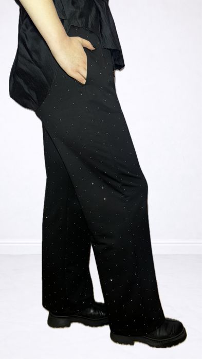 Трикотажні блискучі штани