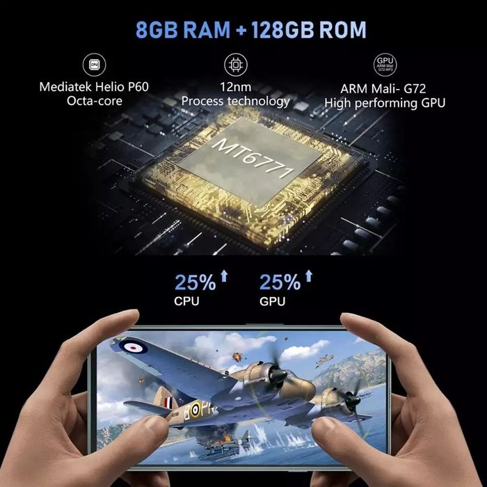 Smartphone Cubot C30 8GB / 128 GB Memória interna Novo