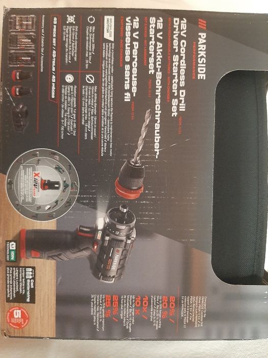 Aparafusadora marca PARKSIDE  PERFORMANCE 12V