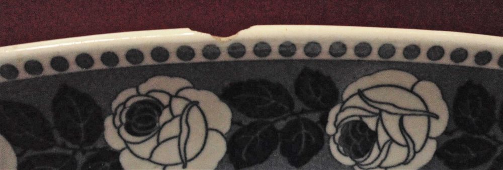 Półmisek porcelanowy Wachtersbach 48X30 cm stara porcelana