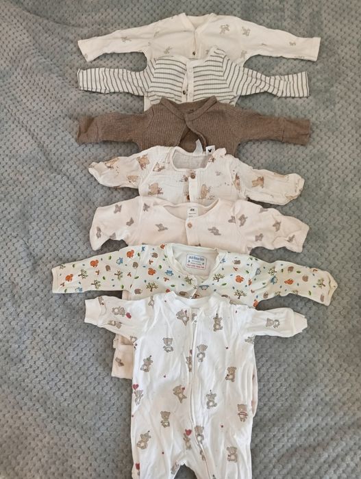 Paka ubranek 56 h&m