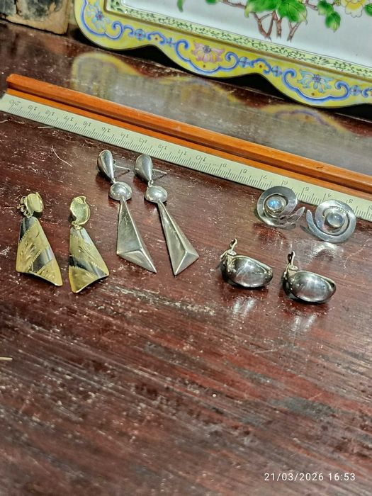 Brincos Prata 925 Contrastada Pedra da lua 8 cm