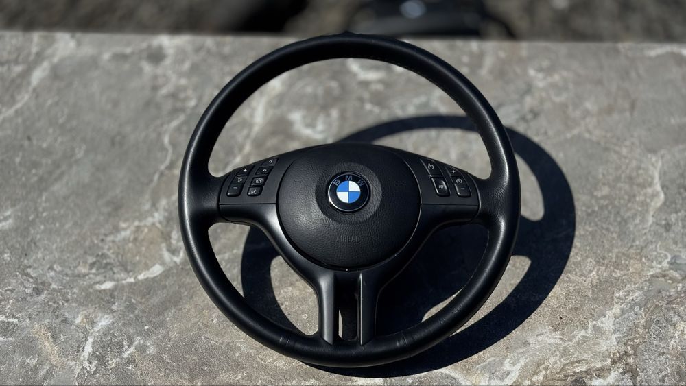 Мультируль БМВ Е39 Е46 Е53 Руль бмв е46 е39 е53 Баранка Кермо BMW Спорт руль 3 спиці мульти кермо Бмв е39 е46 М-Руль трьохспицевий