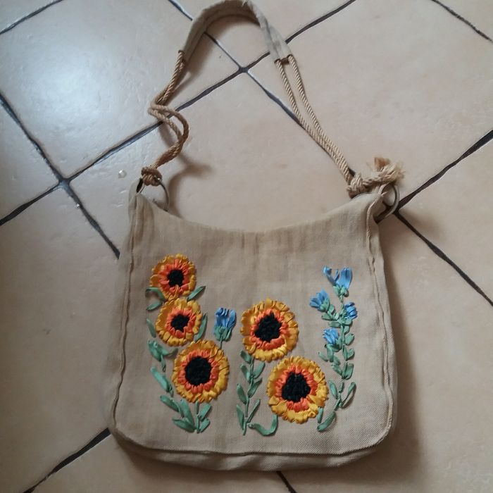 Вишивка, Сумка льянная ручная робота