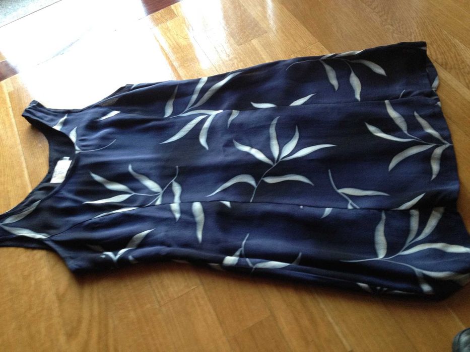 Vestido azul c flores | Naturel