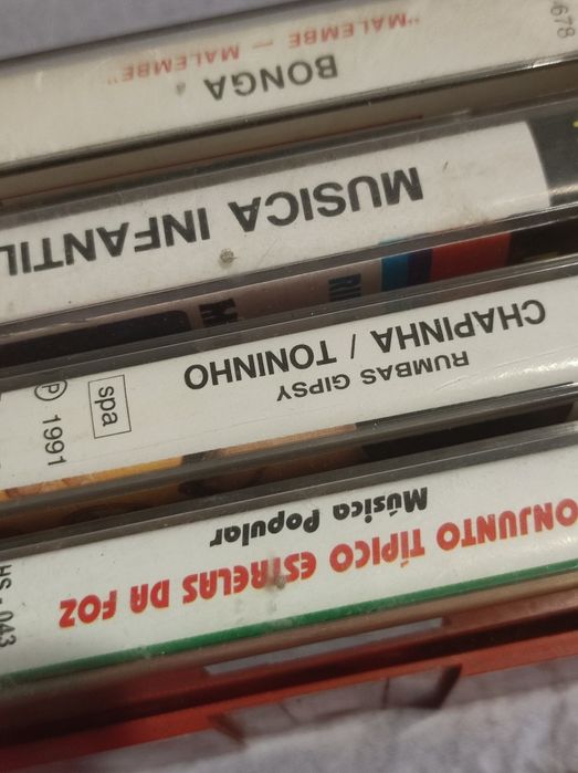 Lote de 62 cassetes de musica portuguesa se