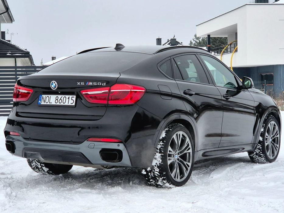 BMW X6 M50d 381KM, Indiwidual, Rubinschwarz, Salon Pl, Bezwypadkowa.