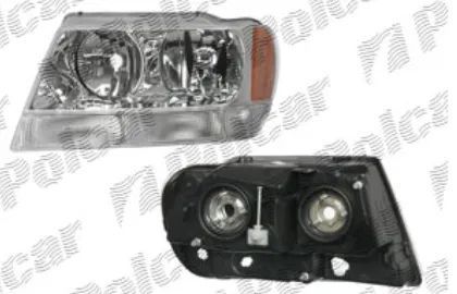 Faróis Farol da frente Jeep Grand Cherokee WJ WG