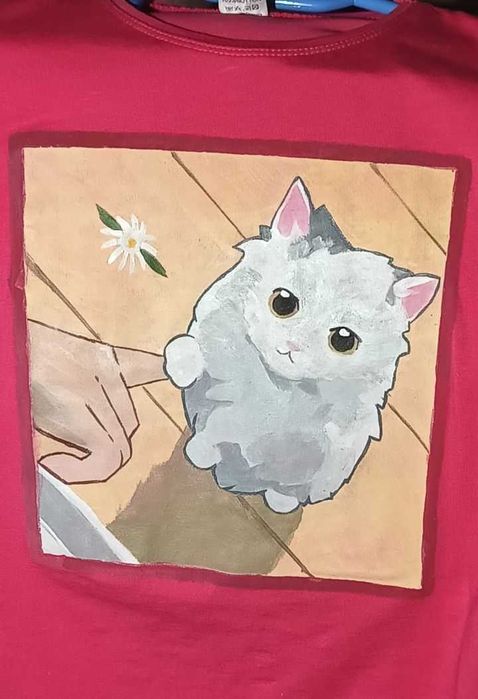 Футболка с рисунком. Кастом.