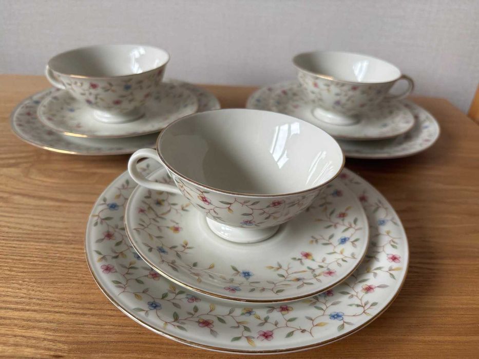 Чайно-кавове тріо, порцеляна, фарфор, Німеччина Bavaria elfenbein