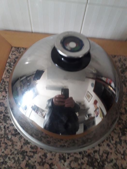 Grelhador com tampa inoxidável  novo