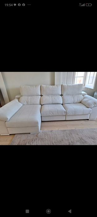 Sofá de qualidade com chaise long