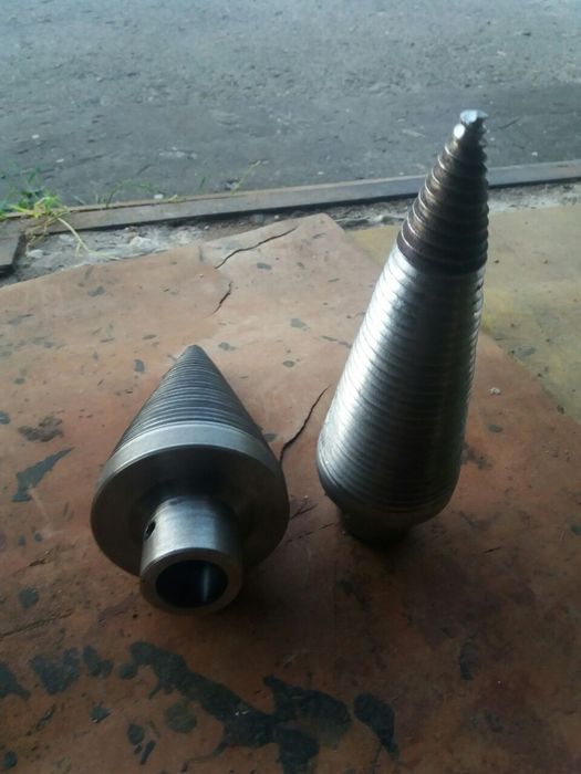 Дровокол насадка-конус морковка 80 90 100 мм, морковка в сборе