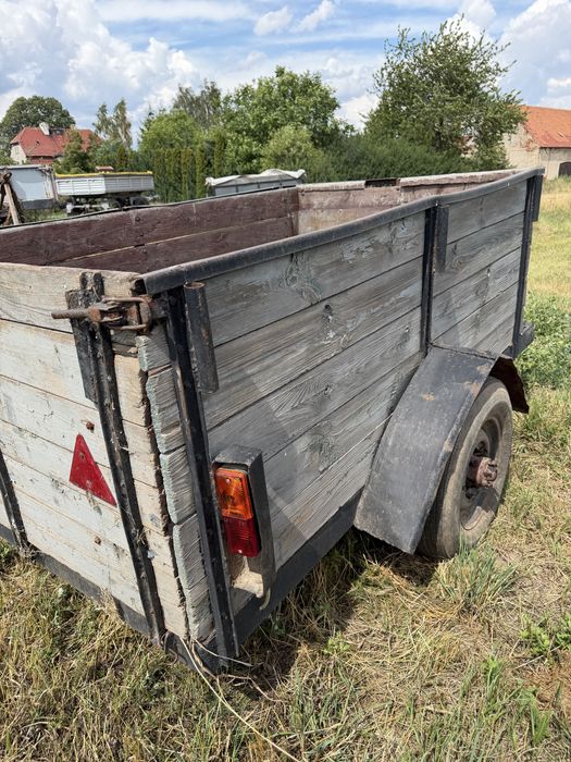 Przyczepa jednoosiowa / przyczepka drewniana