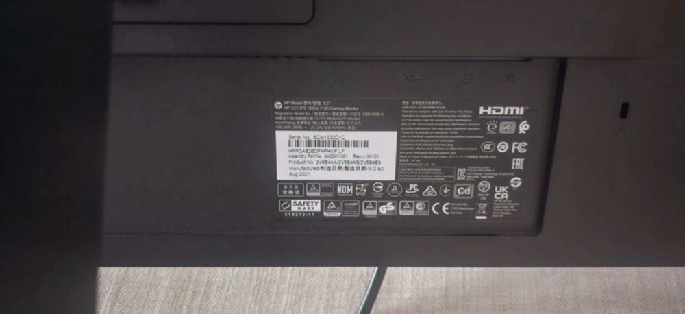 Monitor HP X17 165Hz