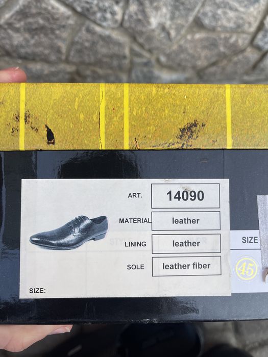 Летние мужские кожаные туфли Antonio Biaggi 45 р