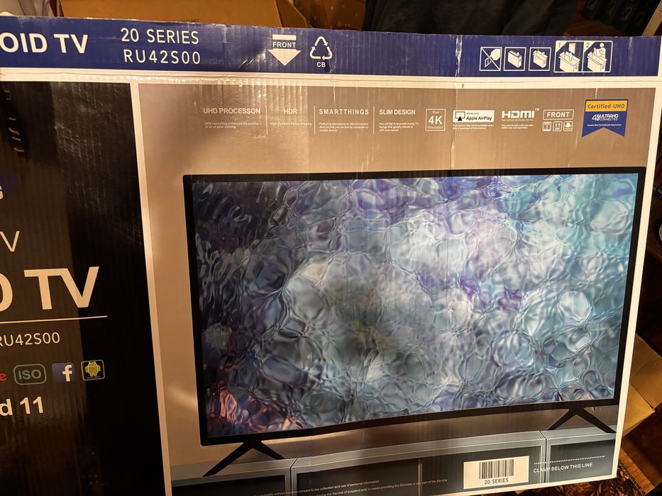 Samsung Smart TV 42” 4K UHD (модель RU42S500) — Android 11