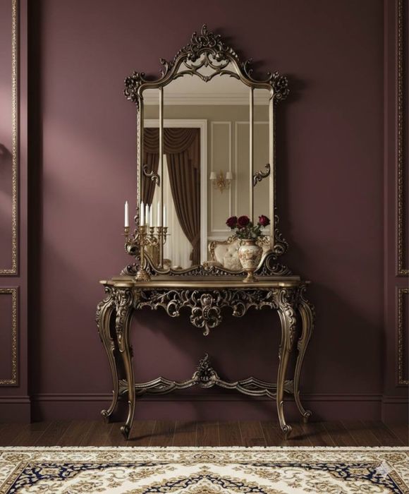 Вишукана консоль з дзеркалом.