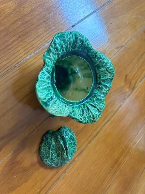 Açucareiro Majolica Couve