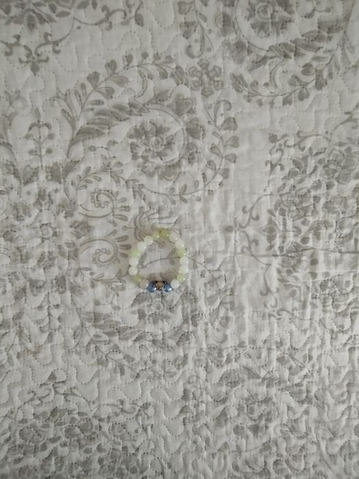 Bransoletka koraliki kolorowe pastelowe perłowe kotek handmade hippie