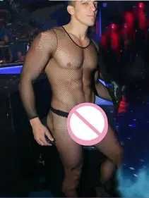 эротические  мужские сетчатые колготки-чулки с доступом от xs-3xl