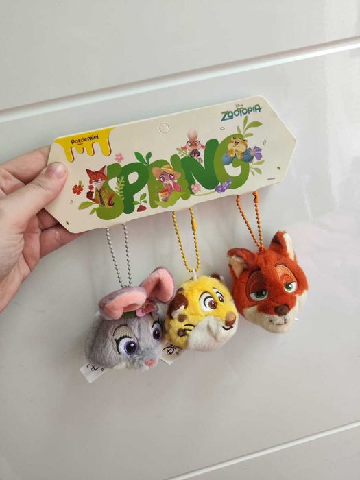 Zestaw 3 breloków Disney Zwierzogród Judy Hopps, Nick Wilde Clawhauser