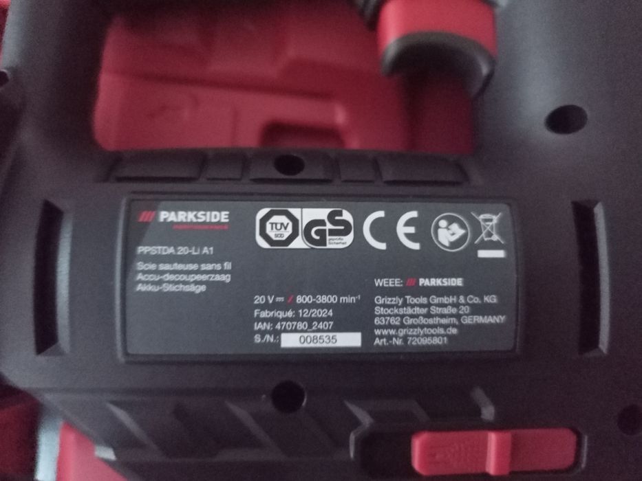 Лобзик акумуляторний Parkside Performance PPSTDA 20-Li A1