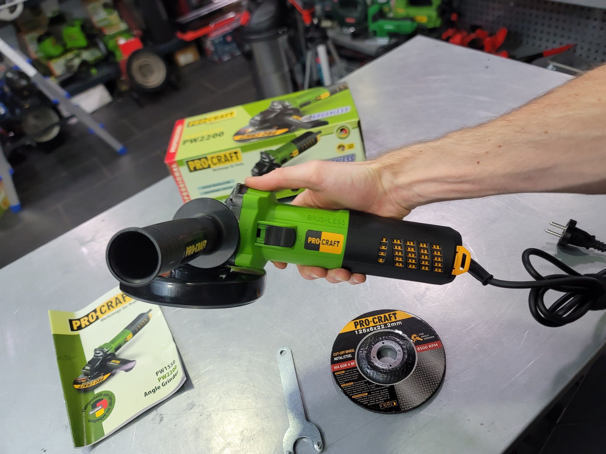 Бесщеточная С Регулировкой об Болгарка ProCraft PW-125 1100Вт НОВИНКА ...
